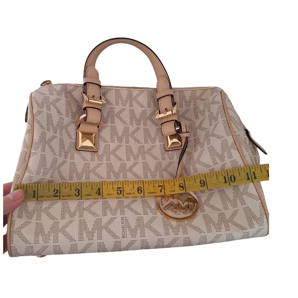 MICHAEL KORS SIGNATURE GRAYSON SATCHEL HANDBAG - Picture 13 of 13